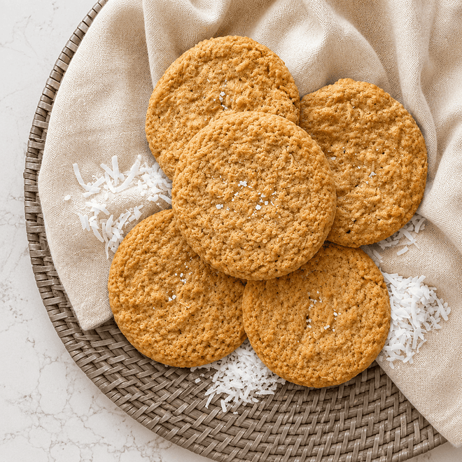 DILMUN Galletas masa madre orgánica de coco 75g Nuro