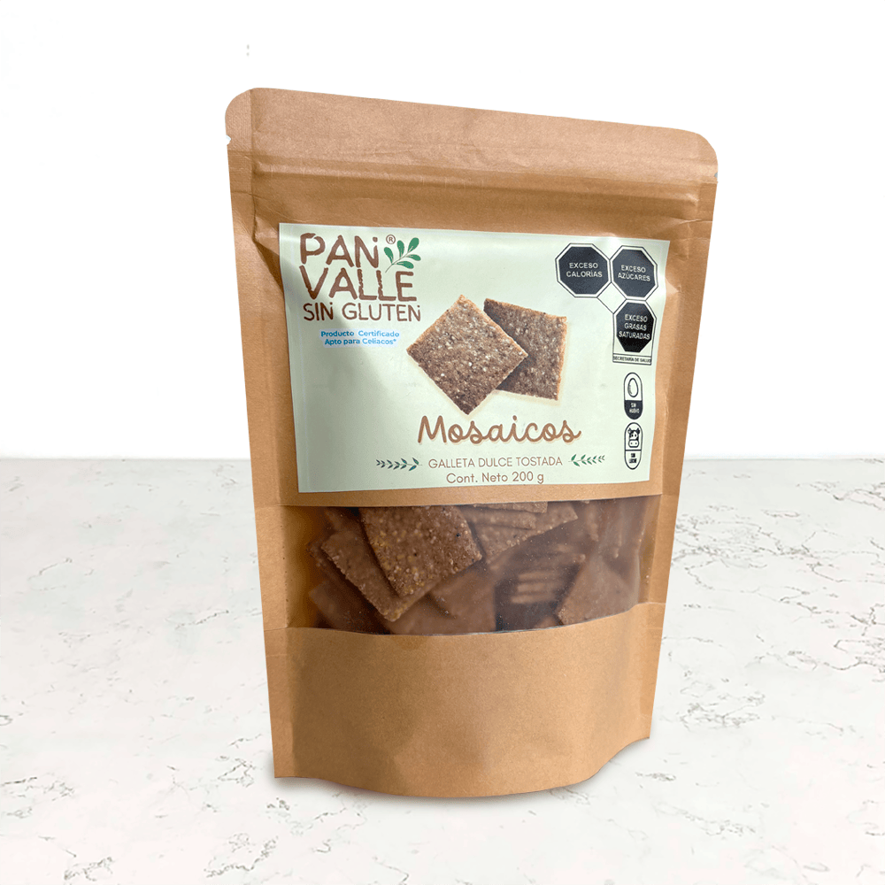 DILMUN Galletas mosaicos dulces sin gluten veganas 200g Pan Valle
