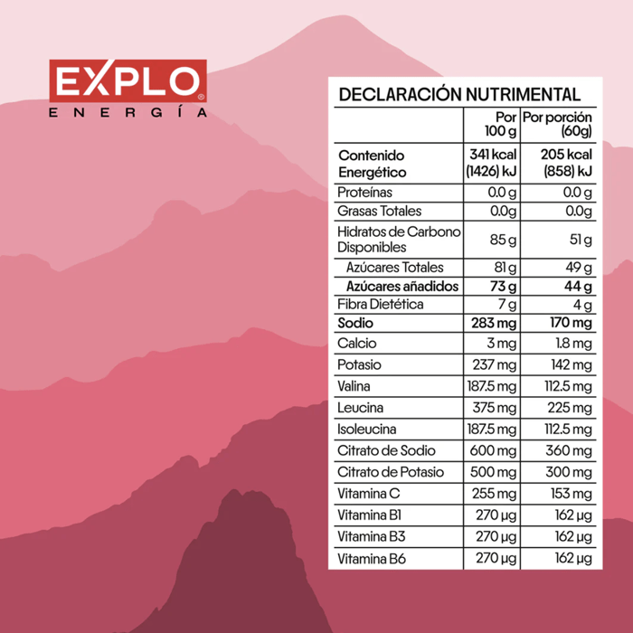 DILMUN Gomitas energéticas de frutos rojos 60g EXPLO