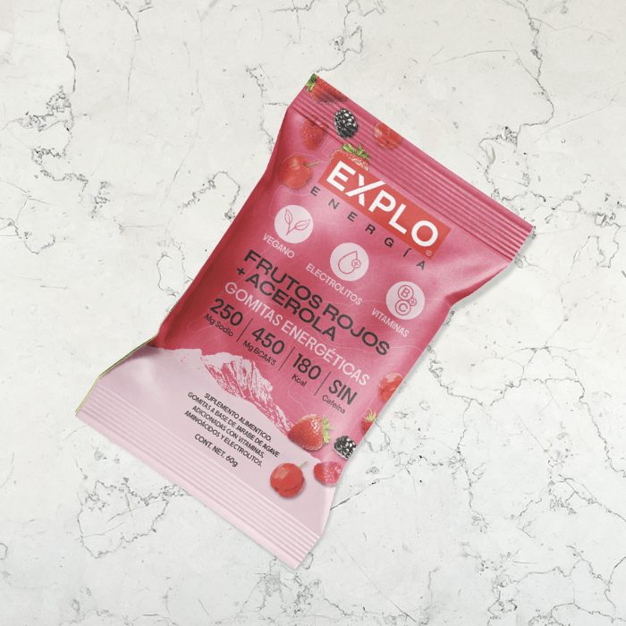 DILMUN Gomitas energéticas de frutos rojos 60g EXPLO