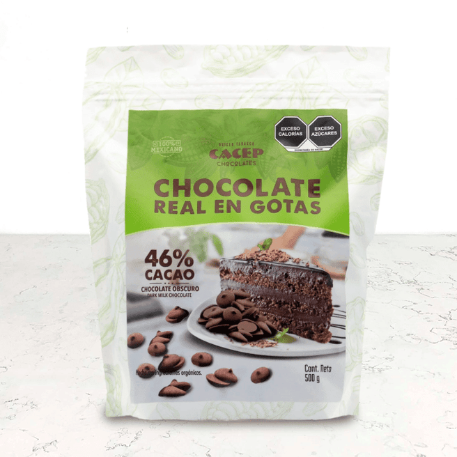 DILMUN Gotas de chocolate 46% con leche 500g CACEP