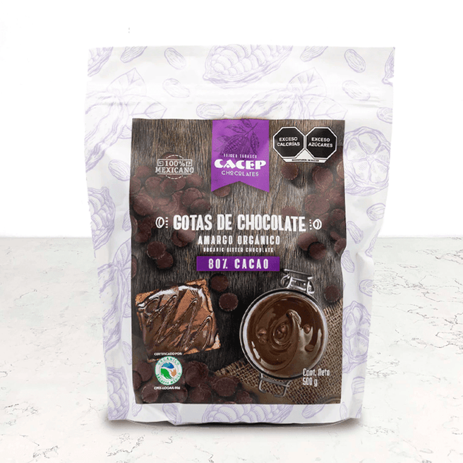 DILMUN Gotas de chocolate amargo orgánico 80% cacao 500g CACEP
