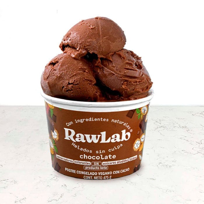 DILMUN Helado saludable ChocoChoc sin azúcar 400 g RawLab