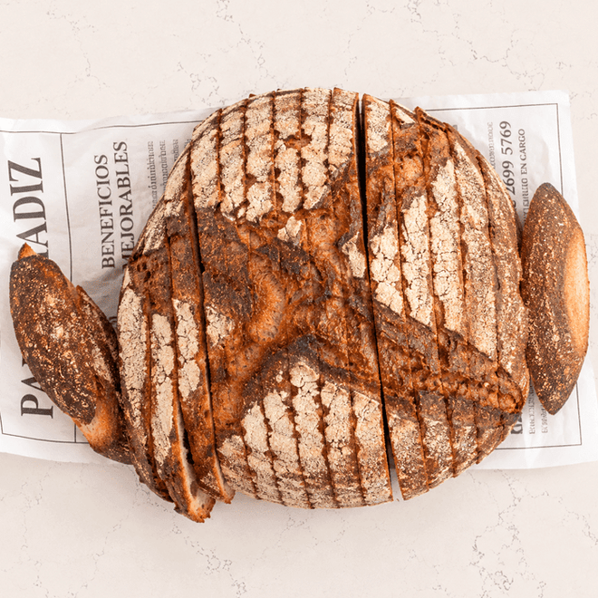 DILMUN Hogaza de centeno de masa madre rebanada 800g | Pan de Elia