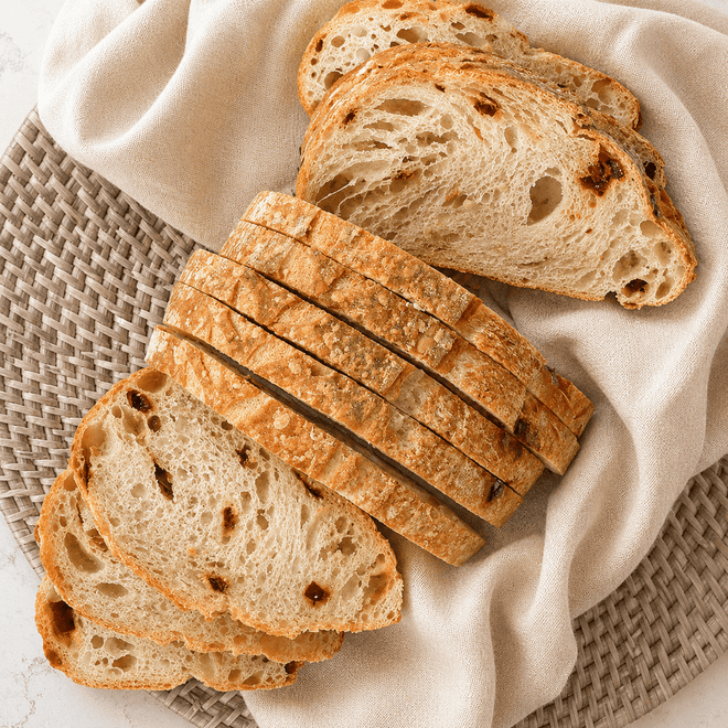 DILMUN Hogaza de pan de masa madre orgánica con chile guajillo 550g Nuro