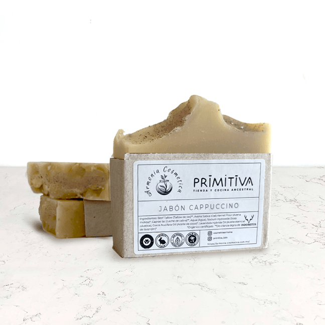 DILMUN Jabón de leche de cabra orgánica y café 70g Primitiva