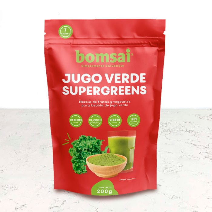 DILMUN Jugo verde supergreens en polvo 200g Bomsai