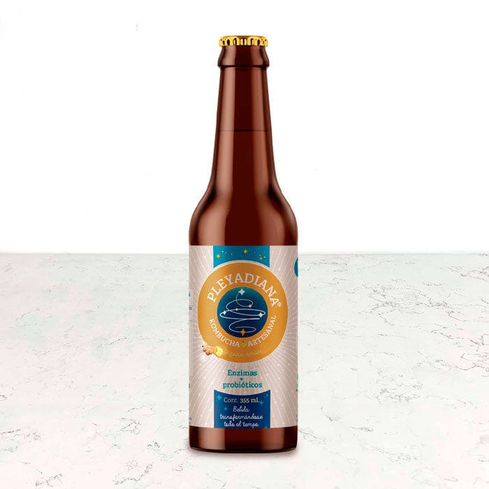 DILMUN Kombucha de jengibre 355ml Pleyadiana