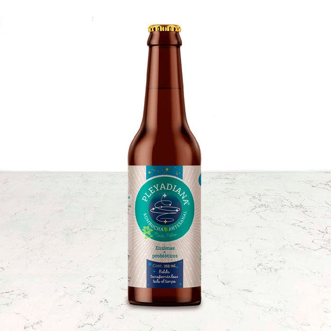 DILMUN Kombucha de menta 355ml Pleyadiana