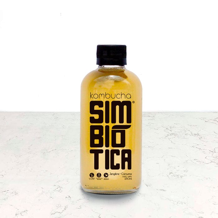 DILMUN Kombucha orgánica de jengibre cúrcuma 250mL Simbiótica