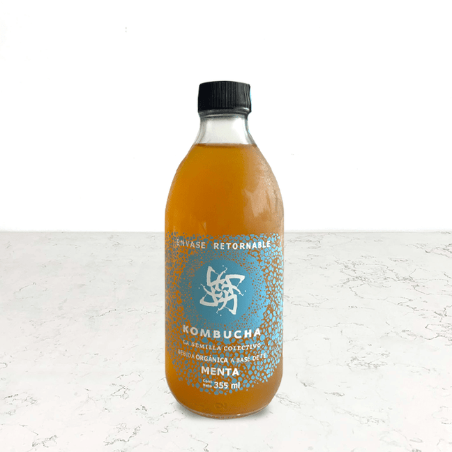 DILMUN Kombucha orgánica menta 355ml La Semilla Colectivo