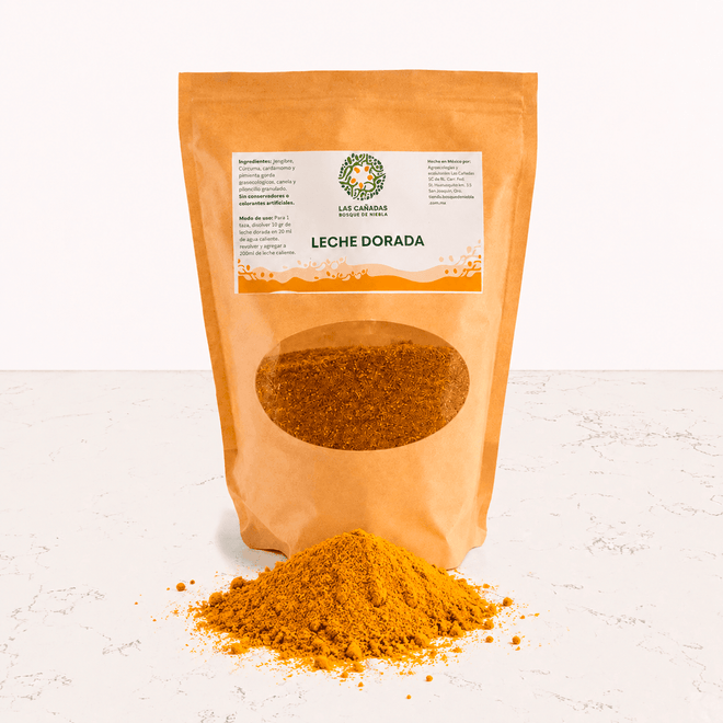 DILMUN Leche dorada / golden milk agroecológica polvo 250g Las Cañadas
