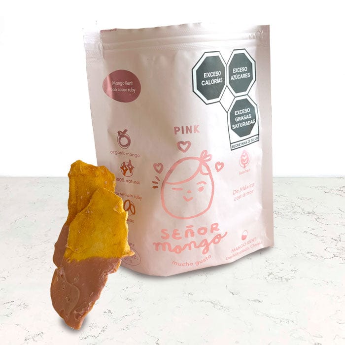 DILMUN Mango kent deshidratado cubierto de cacao ruby 60g Señor Mango