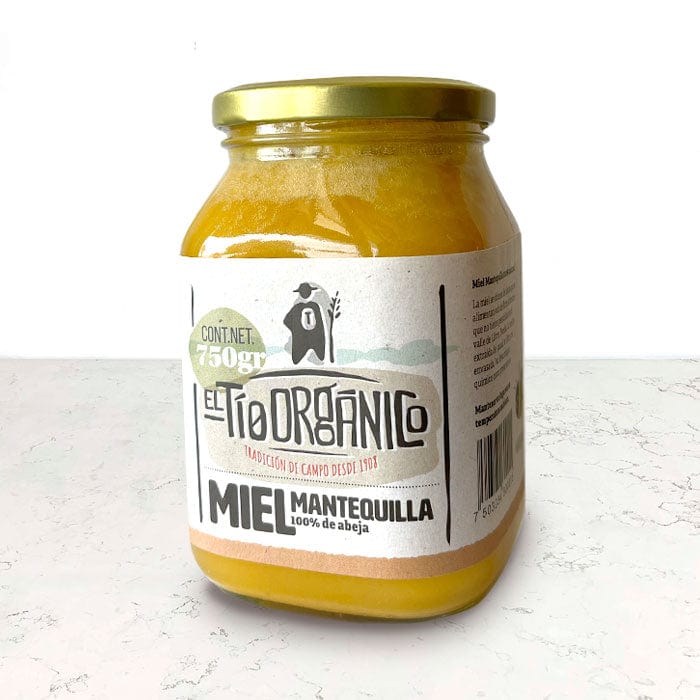 DILMUN Miel mantequilla 100% de abeja 750g El Tío Orgánico