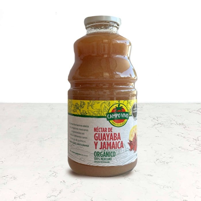 DILMUN Néctar guayaba-jamaica orgánico 950ml Campo Vivo