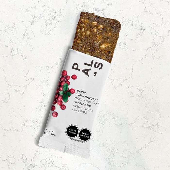 DILMUN PAL'S barrita snack de arándano sin azúcar 50g