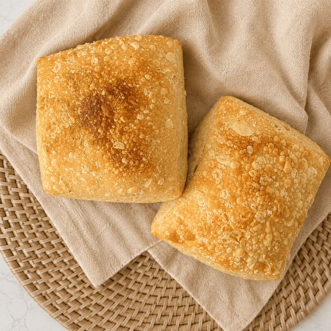 DILMUN Pan ciabatta (chapata) orgánico de masa madre 2 piezas Nuro