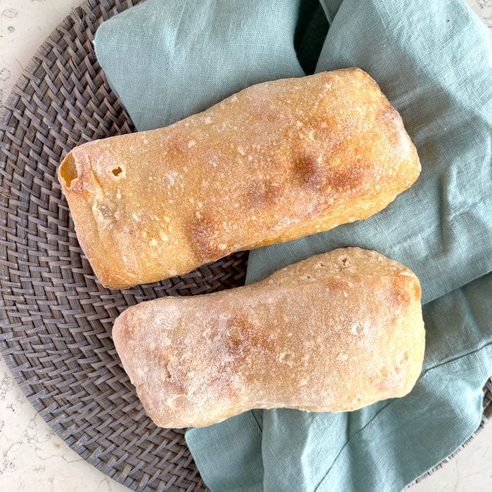 DILMUN Pan ciabatta orgánico de masa madre 2piezas Nuro