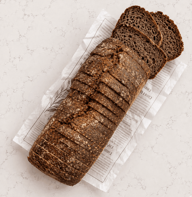 DILMUN Pan de molde de centeno de masa madre 1kg | Pan de Elia