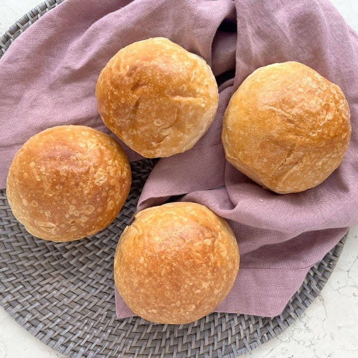 DILMUN Pan orgánico de masa madre sourdough para hamburguesa 4 piezas Nuro