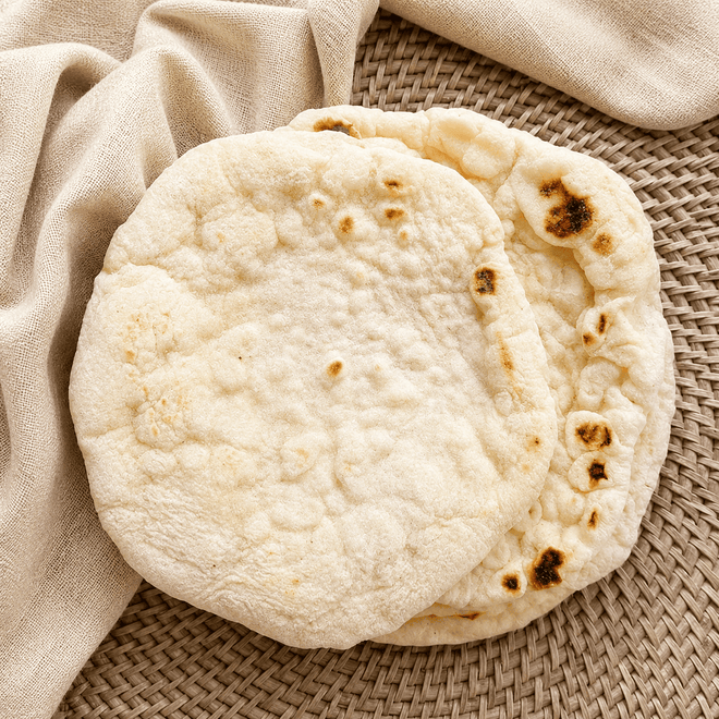 DILMUN Pan pita de masa madre orgánico 6 piezas Nuro