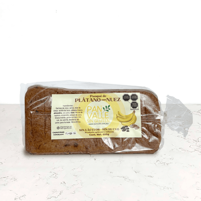 DILMUN Panqué sin gluten con plátano y nuez 200g Pan Valle