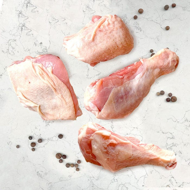 DILMUN Pierna y muslo de pollo orgánico aprox 550g (4 piezas) Santa Pradera