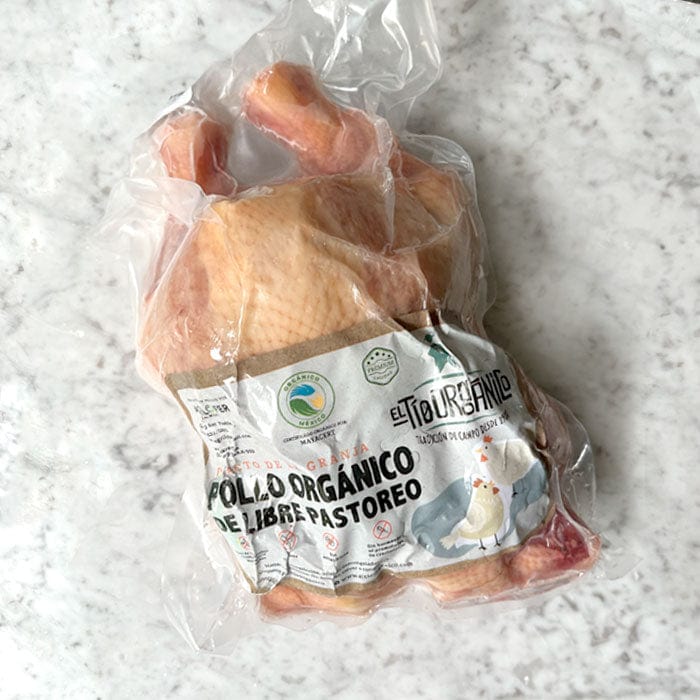 DILMUN Pollo entero destazado orgánico aprox. 800g  El Tío Orgánico