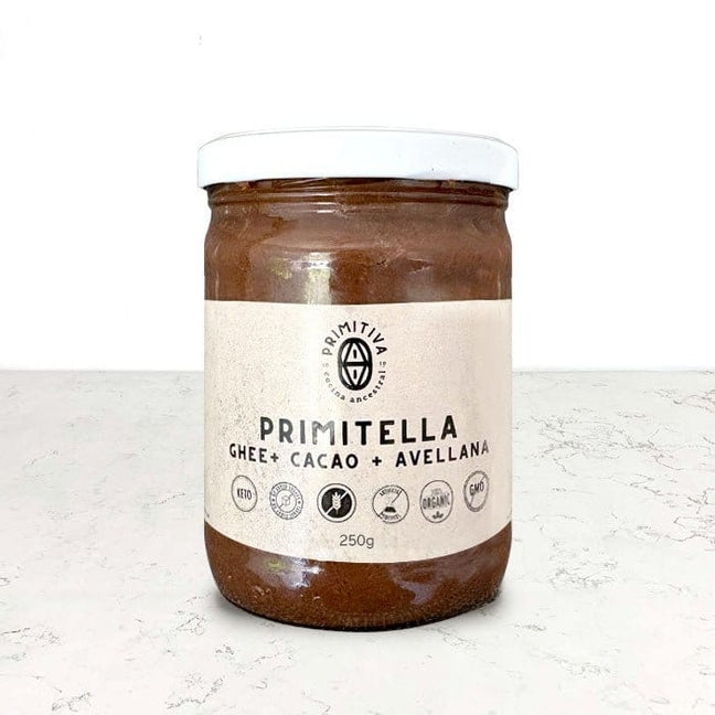 DILMUN Primitella crema de avellanas sin azúcar 250g Primitiva