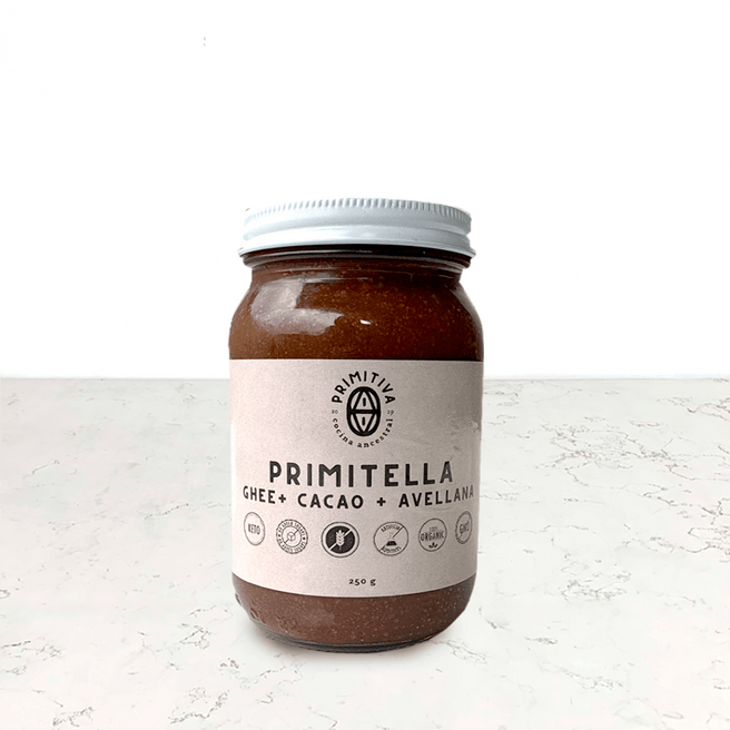 DILMUN Primitella crema de avellanas sin azúcar 250g Primitiva