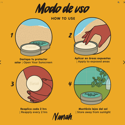 DILMUN Protector solar mineral 30SPF en barra 80g Nanah