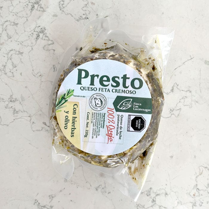 DILMUN Queso fresco de hierbas y olivo Presto 220g Finca Las Luciérnagas