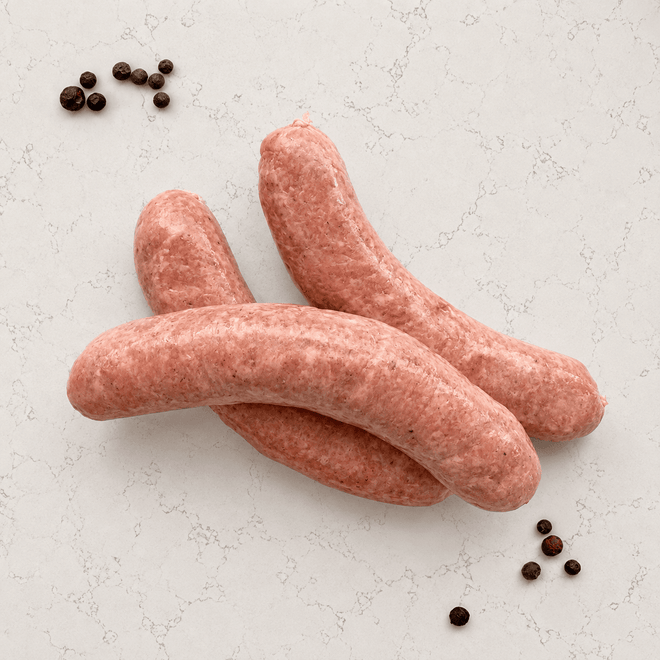 DILMUN Salchicha de jabalí orgánico 3 piezas aprox. 280g Indomitus