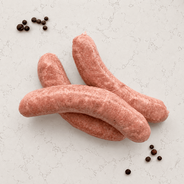 DILMUN Salchicha de jabalí orgánico 3 piezas aprox. 280g Indomitus