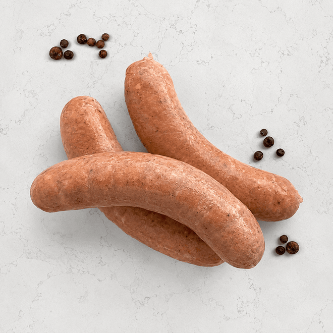 DILMUN Salchicha de res orgánica 3 piezas aprox 280g Indomitus