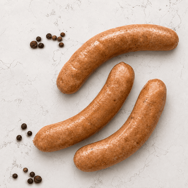 DILMUN Salchicha de venado orgánico 3 piezas (aprox. 280 g) Indomitus