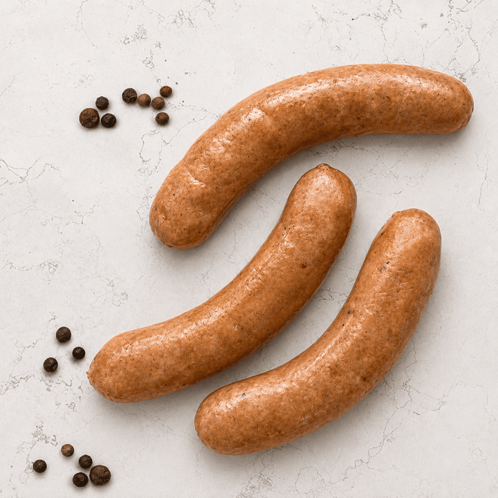 DILMUN Salchicha de venado orgánico 3 piezas (aprox. 280 g) Indomitus