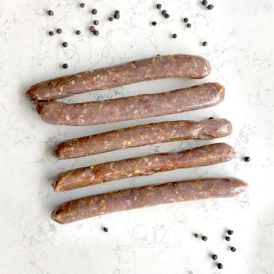 DILMUN Salchicha merguez de res de pastoreo 250g Rancho Risueño