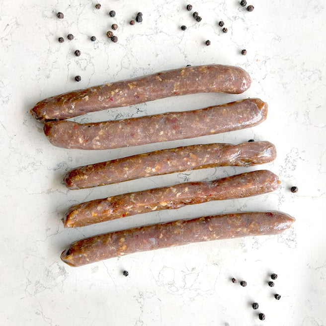DILMUN Salchicha merguez de res de pastoreo 250g Rancho Risueño