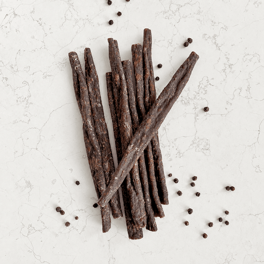 DILMUN Salchicha seca (beef jerky) de res de pastoreo megadiverso 180g Rancho Risueño