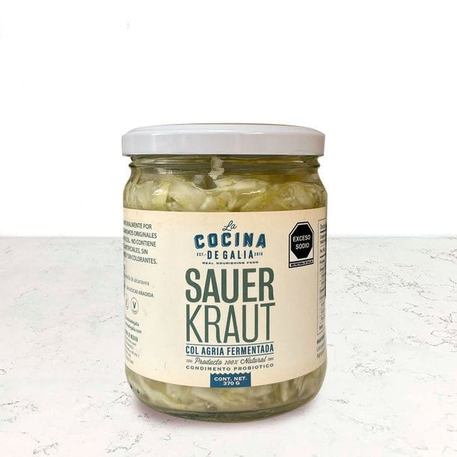 DILMUN Sauerkraut col agria fermentada 370g La Cocina de Galia