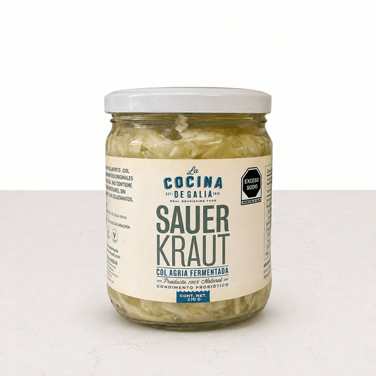 DILMUN Sauerkraut col agria fermentada 370g La Cocina de Galia