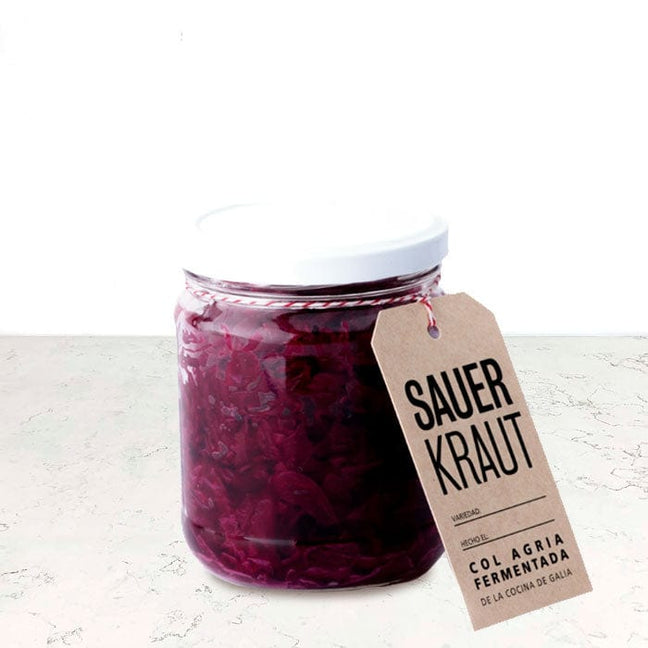 DILMUN Sauerkraut col morada fermentada 370g La Cocina de Galia