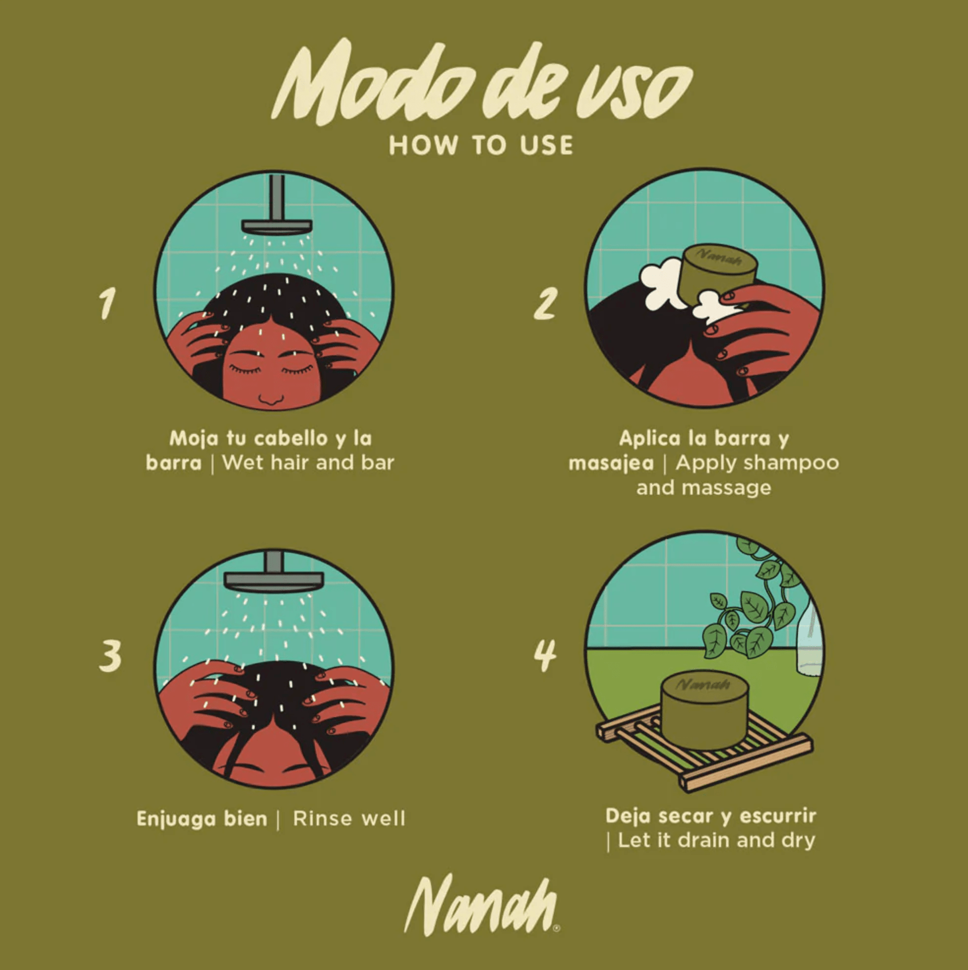 DILMUN Shampoo sólido anticaída 100g Nanah