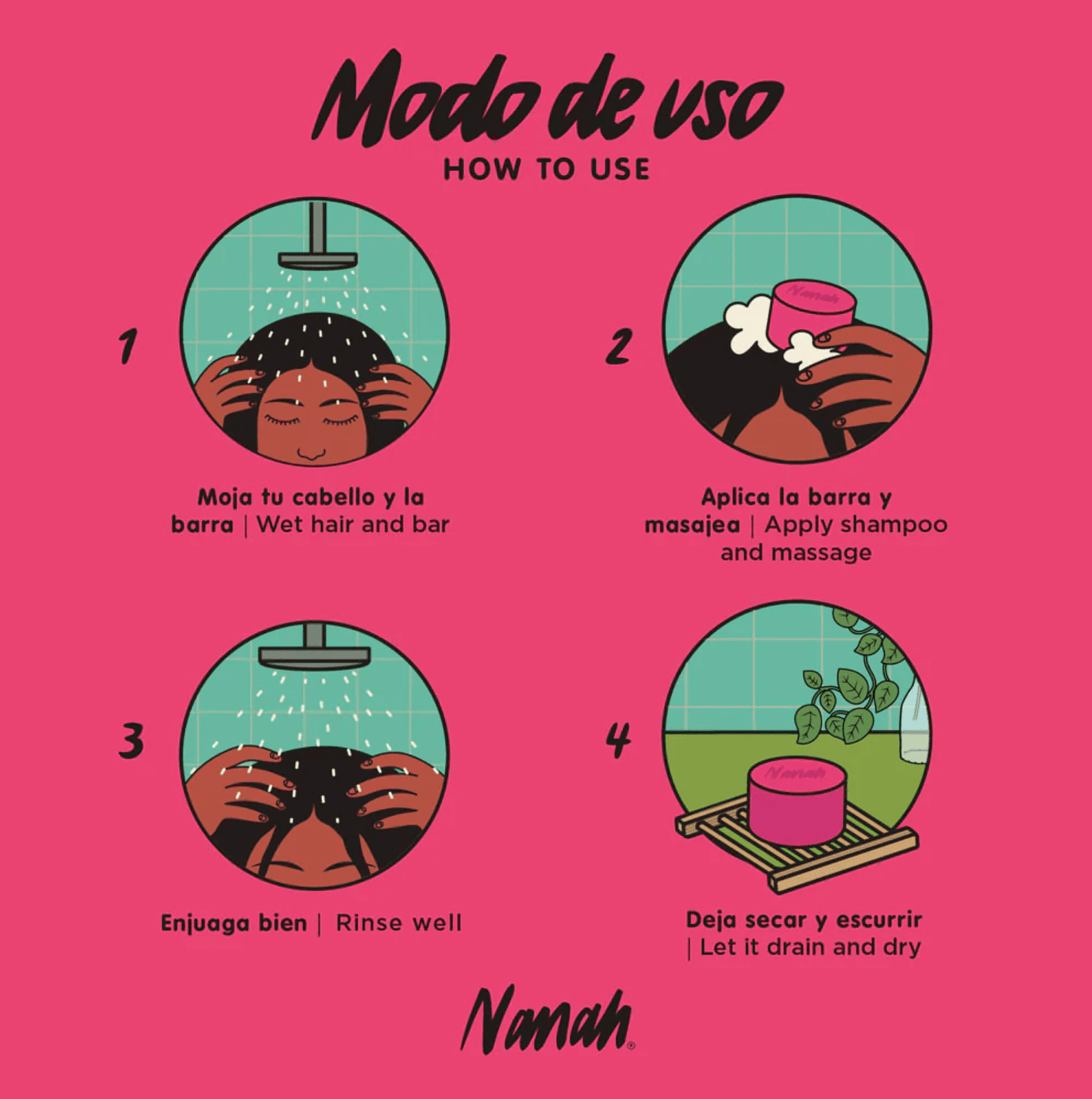 DILMUN Shampoo sólido de pitahaya 100g Nanah