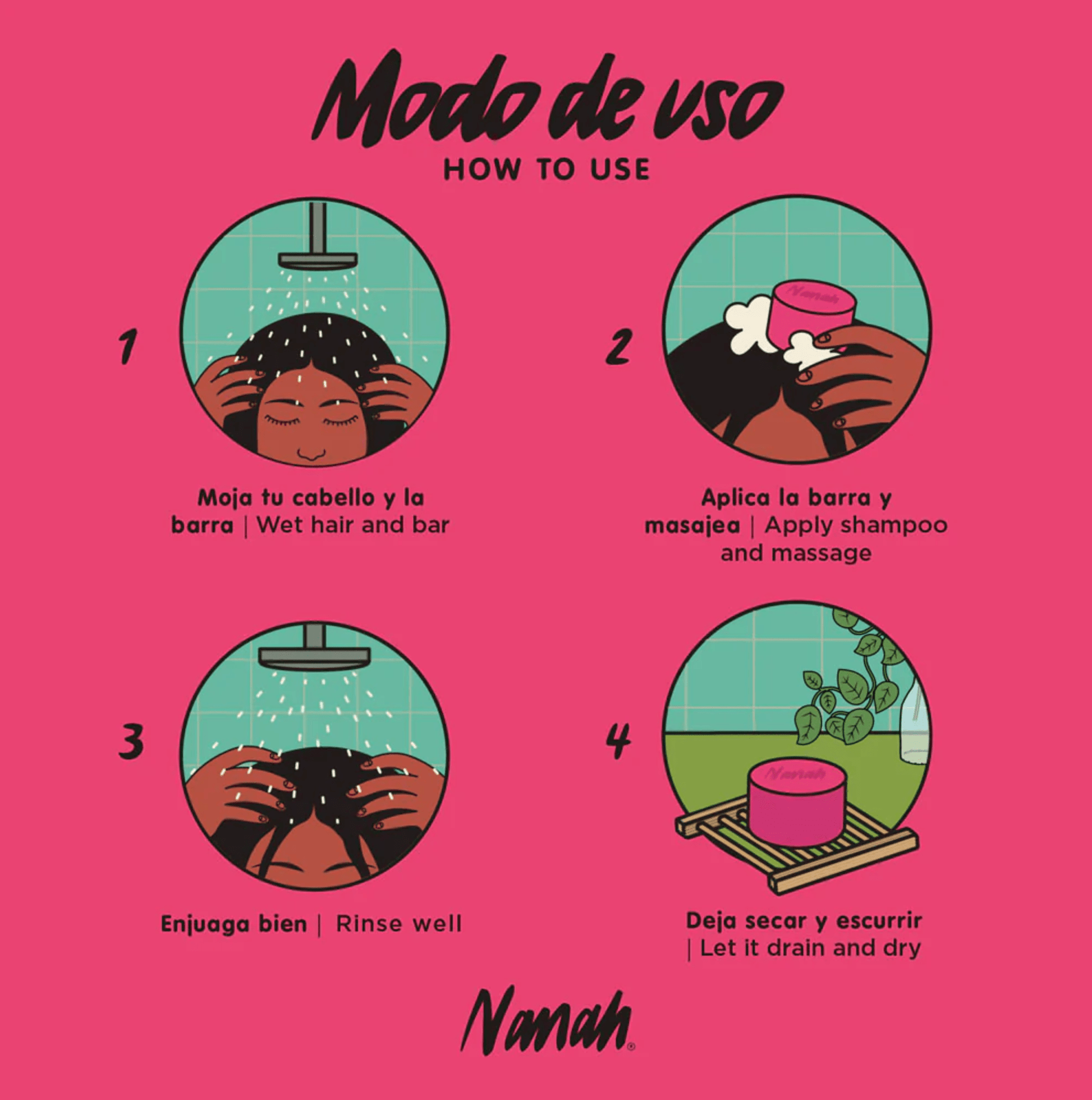 DILMUN Shampoo sólido de pitahaya 100g Nanah