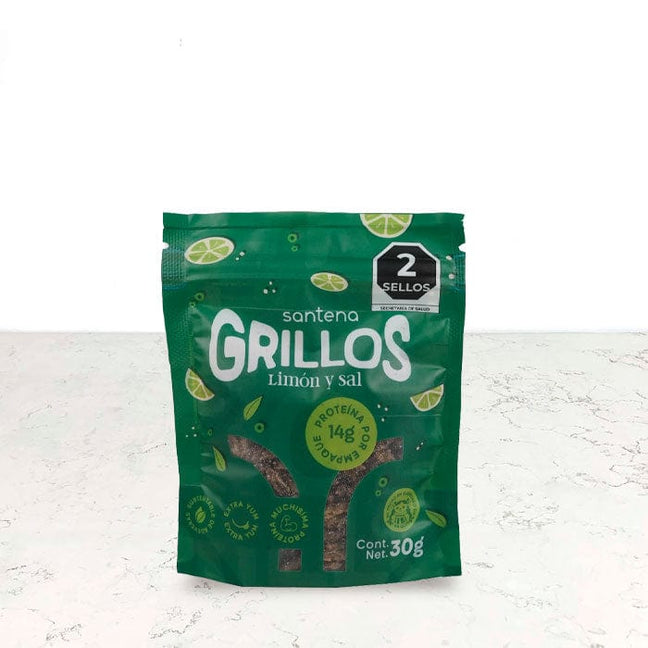 DILMUN Snack de grillo deshidratado sabor sal y limón 30g Santena