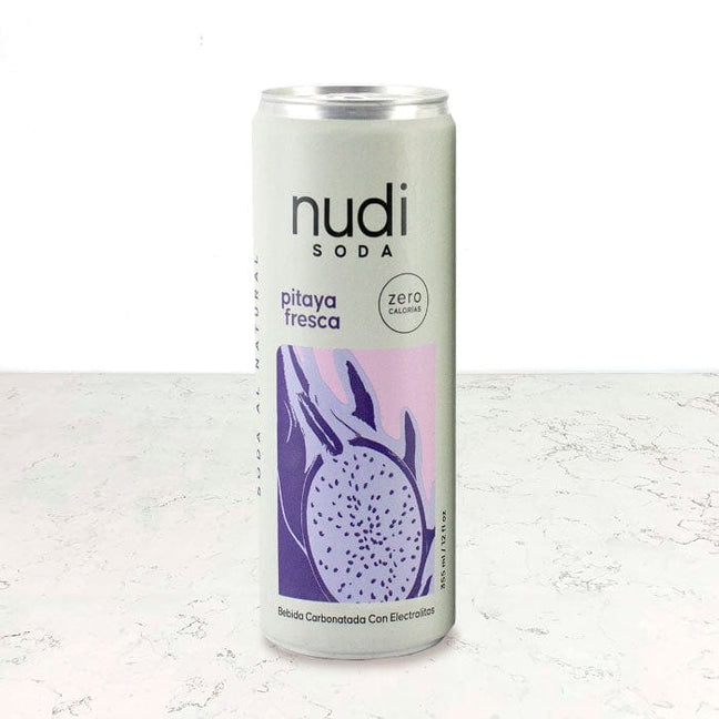 DILMUN Soda de pitaya sin azúcar con electrolitos 355 ml Nudi Soda