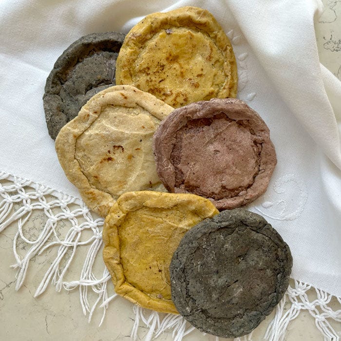 DILMUN Sopesitos de maíz mixto agroecológicoshechos a mano 6 piezas Ecosentli
