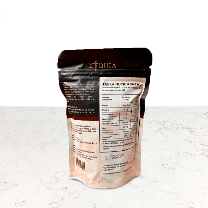 DILMUN The Supplement Stoika – vísceras orgánicas 120 cápsulas